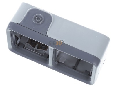 View up front Legrand Bticino 69672 Surface mounted housing 2-gang grey 
