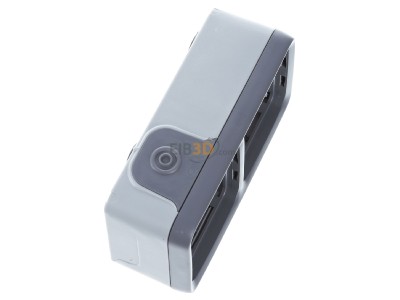 View top left Legrand Bticino 69672 Surface mounted housing 2-gang grey 
