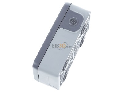 View top right Legrand Bticino 69672 Surface mounted housing 2-gang grey 
