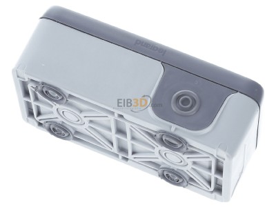 Top rear view Legrand Bticino 69672 Surface mounted housing 2-gang grey 

