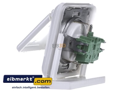 Ansicht rechts Elso 225044 UP-Steckdose IP44, Steckkl emme, reinwei 