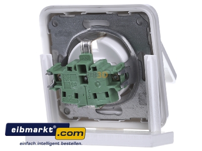 Ansicht hinten Elso 225044 UP-Steckdose IP44, Steckkl emme, reinwei 