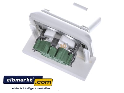 Ansicht oben hinten Elso 225044 UP-Steckdose IP44, Steckkl emme, reinwei 