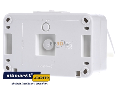 Ansicht hinten Elso 445404 Steckdose 2-fach AP reinwei 