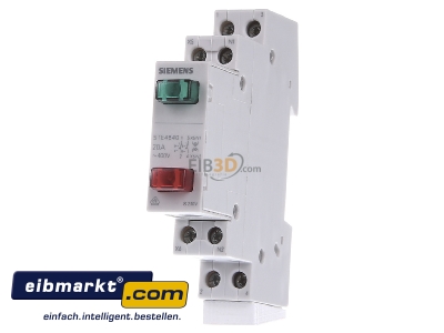 Front view Siemens Indus.Sector 5TE4840 Push button for distribution board
