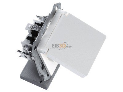 Ansicht oben links Siemens 5UB1915 Delta i-system, titanwei Schuko-Steckdose 