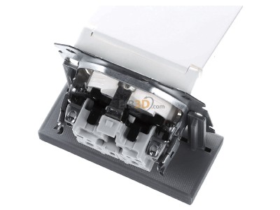 Ansicht oben hinten Siemens 5UB1915 Delta i-system, titanwei Schuko-Steckdose 