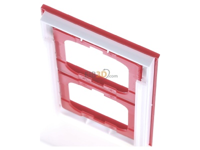 Top rear view Busch-Jaeger 1722-287 Frame 2-gang red 
