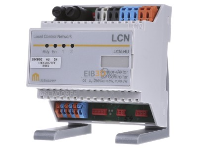 Frontansicht Issendorff LCN-HU Schalt- u. Dimmmodul mit 1-10V, DALI 