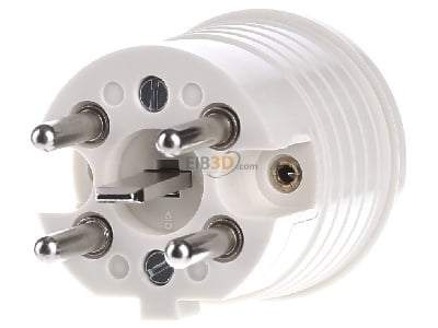 Front view Busch-Jaeger 2364 SW Perilex plug 400V 16A white 
