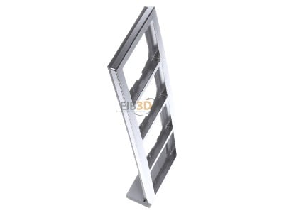 View top left Busch Jaeger 1724-80 Frame 4-gang chrome 
