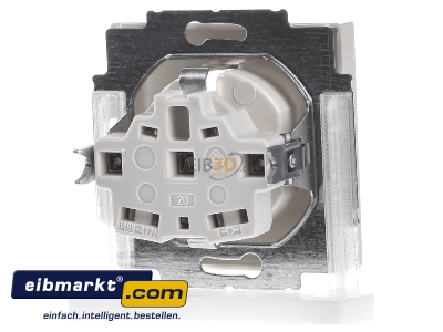 Ansicht hinten Busch-Jaeger 20 EUC-82 Steckdosen-Einsatz sav/ews Schuko 2P+E 16A 250V 