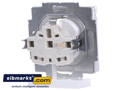 Back view Busch-Jaeger 20 EUN-84 Socket outlet protective contact white
