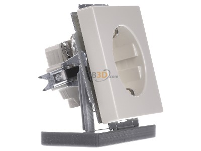 Ansicht links Busch Jaeger 20 EUCKS-82 Steckdosen-Einsatz sva/ews Schuko 2P+E16A250V 
