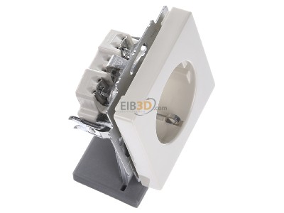 Ansicht oben links Busch Jaeger 20 EUCKS-82 Steckdosen-Einsatz sva/ews Schuko 2P+E16A250V 