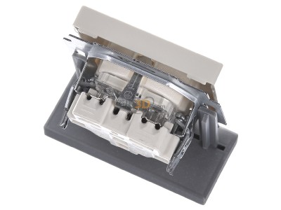 Ansicht oben hinten Busch Jaeger 20 EUCKS-82 Steckdosen-Einsatz sva/ews Schuko 2P+E16A250V 