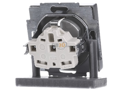 Ansicht hinten Busch Jaeger 20 EUC-83 Steckdosen-Einsatz alusi Schuko 2P+E 16A 250V 