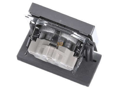 Ansicht oben hinten Busch Jaeger 20 EUC-83 Steckdosen-Einsatz alusi Schuko 2P+E 16A 250V 
