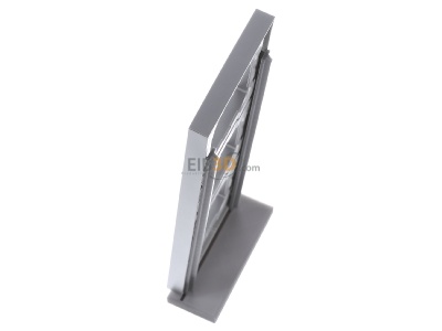 View top right Busch Jaeger 1723-183K Frame 3-gang aluminium 
