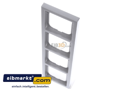 View up front Busch-Jaeger 1754-0-4309 Frame 4-gang aluminium
