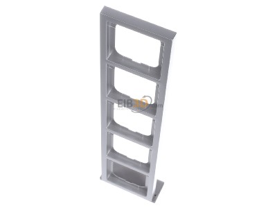 View up front Busch Jaeger 1725-183K Frame 5-gang aluminium 
