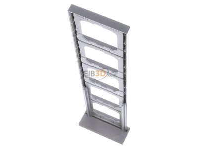 Top rear view Busch Jaeger 1725-183K Frame 5-gang aluminium 
