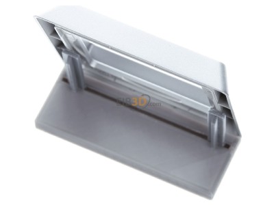Ansicht oben hinten Busch Jaeger 2101-33 Rahmen 1-fach alusi, UP, Allwetter 