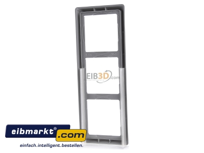 Ansicht hinten Busch-Jaeger 2103-33 Abdeckrahmen 3fach Rahmen alusilb 