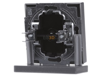 Ansicht hinten Busch Jaeger 2138-33 Blindzentralscheibe alusil mit Tragring 