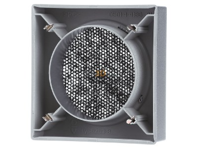 Ansicht hinten Busch Jaeger 8253-83 Zentralscheibe alusilber f.EB-Lautsprecher 