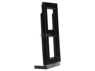 Ansicht links Jung AC 582 SW Rahmen 2-fach sw waage/senkrecht 