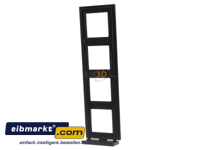 Ansicht hinten Jung AC 584 SW Rahmen 4-fach sw waage/senkrecht 