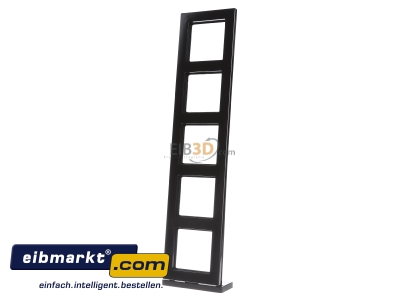 Frontansicht Jung AC585SW Rahmen 5-fach sw waage/senkrecht AC 585 SW