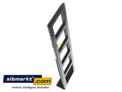 Ansicht oben links Jung AC585SW Rahmen 5-fach sw waage/senkrecht AC 585 SW