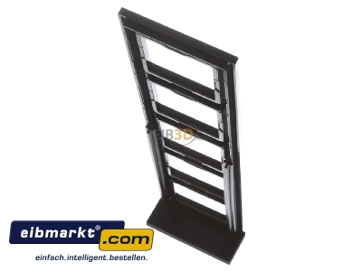 Ansicht oben hinten Jung AC585SW Rahmen 5-fach sw waage/senkrecht AC 585 SW