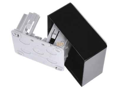 Ansicht oben hinten Jung AS 581 A SW AP-Kappe 1-fach sw angeformter Rahmen 