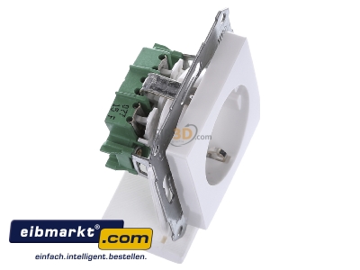 View top left Elso 265054 Socket outlet protective contact white
