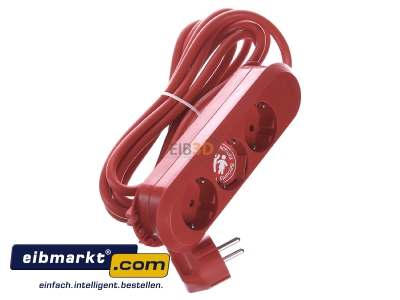 Ansicht oben links Bachmann 388.371 Tischsteckdose 3f. 3,0m rt 
