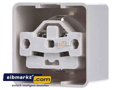 Back view Jung 321 A Socket outlet protective contact
