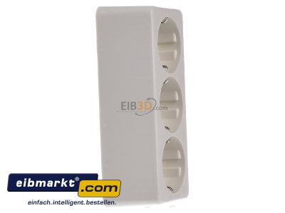 Ansicht links Jung 10 S 23 L Tischsteckdose 3-fach 16A 250V o.Zuleitung 