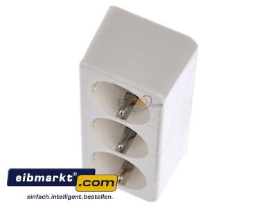 Ansicht oben vorne Jung 10 S 23 L Tischsteckdose 3-fach 16A 250V o.Zuleitung 