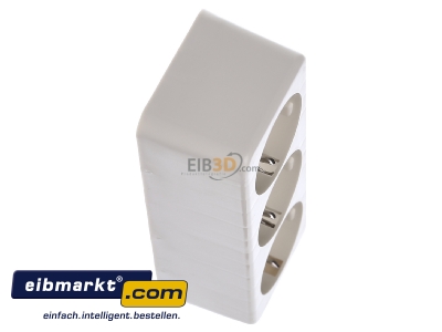 Ansicht oben links Jung 10 S 23 L Tischsteckdose 3-fach 16A 250V o.Zuleitung 