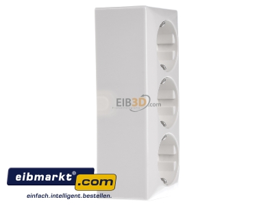 View on the left Berker 4040 Socket outlet protective contact white - 
