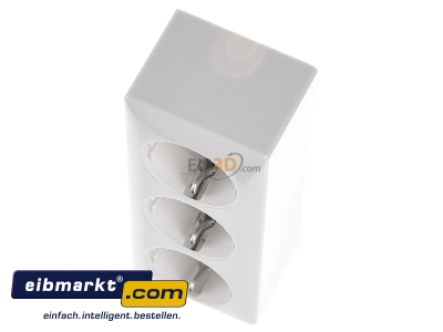 View up front Berker 4040 Socket outlet protective contact white - 
