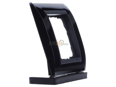 View on the left Gira 0211738 Frame 1-gang black 
