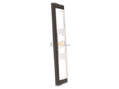 Ansicht links Gira 0213761 Abdeckrahmen 3fach klar braun 