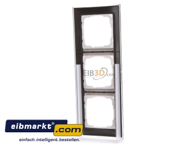 Ansicht hinten Gira 0213763 Abdeckrahmen 3fach klar braun 