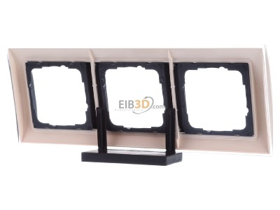 Ansicht hinten Gira 0213778 Abdeckrahmen 3fach klar sand 