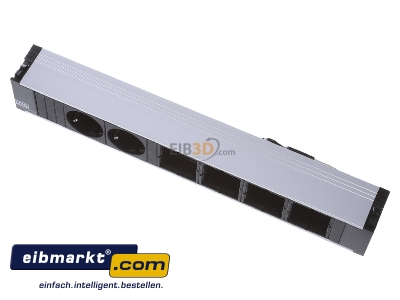Ansicht oben vorne Bachmann 912.005 Steckdosenleiste 2xSchuko 4xABD 