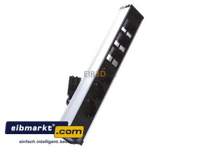 Ansicht oben links Bachmann 912.006 Steckdosenleiste 3xSchuko 3xABD 
